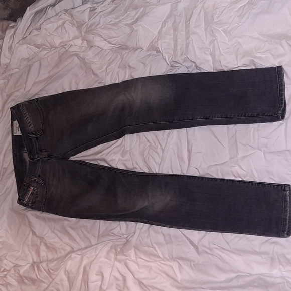Diesel distressed denim jeans grey/black size 25 x 32 - Picture 1 of 7